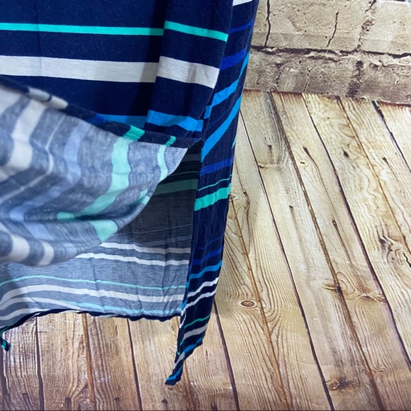 A.n.a. Blue geometric midi skirt size medium - Picture 4 of 8